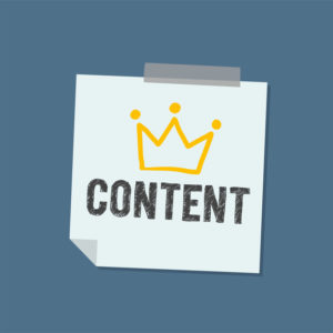 Content Word on note illustration