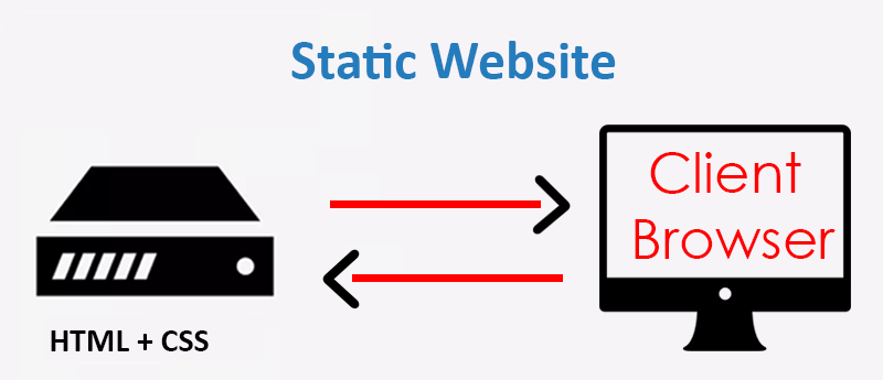 example of dynamic and static website