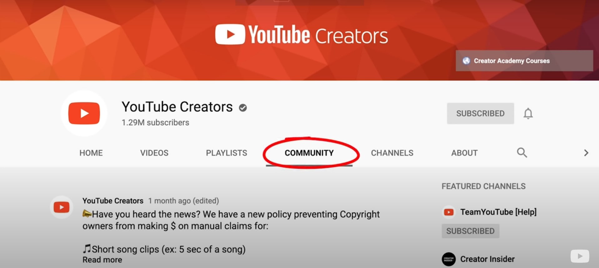 youtube-community