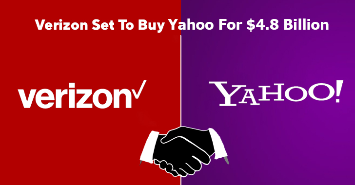 Verizon Set to buy yahoo for 