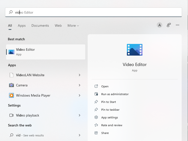 How to trim videos in windows 11